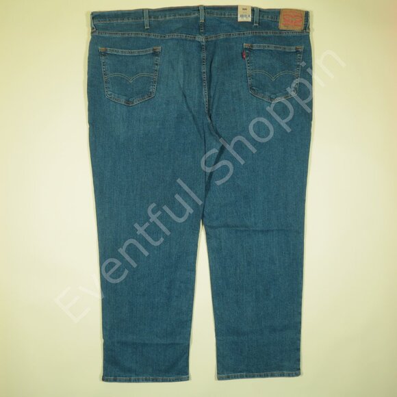Levis 559 Jeans Mens 54 Blue Big & Tall Relaxed Straight Fit Denim New - Picture 3 of 8